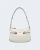 Guess Kadın Ekru Lorelei Üstten Fermuarlı Omuz Çantası