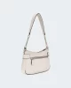 Guess Kadın Ekru Lorelei Üstten Fermuarlı Omuz Çantası
