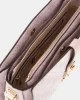 Guess Kadın Pembe Zamira Üstten Fermuarlı Omuz Çantası