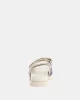 Guess Kadın Fadeliza Krem 4G Taşlı Cırt Cırtlı Terlik