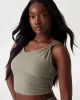 Guess Aımee Ss Jewel Drap Top Kadın Haki Bluz W5GP22KAQL2-G9D5