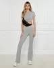 Guess Crocus Rıb Mını Flare Pants Kadın Gri Tayt V5GB11KCRS2-H91J