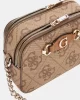 Guess Izzy Camera Bag Kadın Kahverengi Çapraz Çanta HWOS8654140-LTL