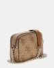 Guess Izzy Camera Bag Kadın Kahverengi Çapraz Çanta HWOS8654140-LTL