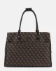Guess Jesco Shopper Tote Kadın Kahverengi Omuz Çantası TWHB8389919-BRO