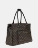 Guess Jesco Shopper Tote Kadın Kahverengi Omuz Çantası TWHB8389919-BRO