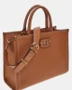 Guess Nastra 2 Comp Tote Kadın Kahverengi El Çantası HWBG9637220-CAR