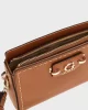 Guess Nastra Mını Crossbody Top Zıp Kadın Kahverengi Mini Çanta HWBG9637720-CAR
