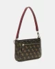 Guess Kadın Kahverengi Noelle Mini Üstten Fermuarlı Omuz Çan