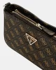 Guess Kadın Kahverengi Noelle Mini Üstten Fermuarlı Omuz Çan