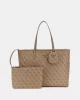 Guess Kadın Kahverengi Power Play Büyük Teknolojik Tote Çant