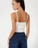 Guess Keyla Bralette Swtr Kadın Beyaz Atlet W4BR26Z3BH0-G012