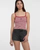Guess jeans Gj Emb Star Tank Top Strıped Kadın Kırmızı Atlet W5GP35KCIE1-S51S