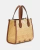 Guess Kadın Kahverengi Silvana İki Bölmeli Mini Tote Çanta