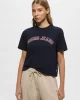 Guess jeans Gj Ss Cn Boxy Collegıate Tee Kadın Lacivert T-Shirt W5RI41K8HM0-A71W