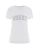 Guess Cn Ss Logo Lace Tee Kadın Mavi T-Shirt W5GI04J1314-A719