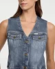 Guess jeans Gj Denım Vest Kadın Mavi Yelek W5GN74D5M46-GJUS