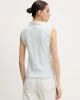 Guess jeans Gj Sleeveless Collar Slım Pkt Kadın Mavi T-Shirt W5GP24KCYR1-G7O7