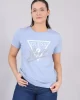 Guess Cn Ss Love Trıangle Tee Kadın Mavi T-Shirt W5GI05I3Z14-A70Q