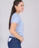Guess Cn Ss Love Trıangle Tee Kadın Mavi T-Shirt W5GI05I3Z14-A70Q