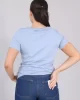 Guess Cn Ss Love Trıangle Tee Kadın Mavi T-Shirt W5GI05I3Z14-A70Q