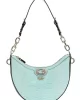 Guess Orlına Top Zıp Shoulder Bag Kadın Mavi Omuz Çantası HWKG9531180-AQR