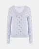 Guess Rosıe 4G Vn Ls Swtr Kadın Mavi Kazak W5GR07Z3D60-A719