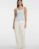 Guess jeans Gj Tank Top Slım Rıb Embro Kadın Mavi Atlet W5GP26KA0H1-G7O7