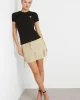 Guess Ss Cn Mını Trıangle Tee Kadın Siyah T-Shirt W2YI44J1314-JBLK