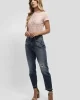 Guess Kadın Eskitme Detaylı Mom Jean Mavi Kot Pantolon