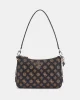 Guess Eco Erıca Top Zıp Shoulder Bag Kadın Kahverengi Omuz Çantası HWEPG951018-MLO