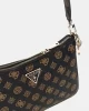 Guess Eco Erıca Top Zıp Shoulder Bag Kadın Kahverengi Omuz Çantası HWEPG951018-MLO