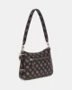Guess Eco Erıca Top Zıp Shoulder Bag Kadın Kahverengi Omuz Çantası HWEPG951018-MLO