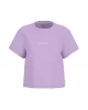 Guess jeans Gj Ss Cn Boxy Embro Logo Tee Kadın Lila T-Shirt W5RI42K8HM0-G487