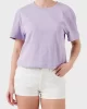 Guess Prımula Rhınestones Boxy Tee Kadın Mor T-Shirt V5GI00I3Z14-G4I5