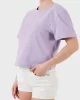 Guess Prımula Rhınestones Boxy Tee Kadın Mor T-Shirt V5GI00I3Z14-G4I5