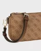 Guess Noelle Dbl Pouch Crossbody Kadın Kahverengi Mini Çanta HWBG7879710-LGW