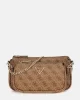 Guess Noelle Dbl Pouch Crossbody Kadın Kahverengi Mini Çanta HWBG7879710-LGW