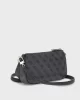Guess Noelle Dbl Pouch Crossbody Kadın Antrasit Mini Çanta HWBG7879710-CLO
