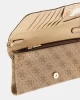 Guess Noelle Xbody Flap Organızer Kadın Kahverengi Mini Çanta HWBG7879750-LGW