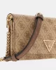 Guess Noelle Xbody Flap Organızer Kadın Kahverengi Mini Çanta HWBG7879750-LGW