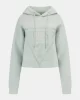 Guess New Alısa Hooded Sweatshırt Kadın Yeşil Sweatshirt V2YQ08K7UW2-G8ES