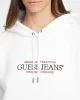 Guess jeans Gj Hood Os Amerıcan Tr Sweat Kadın Beyaz Sweatshirt W4YQ15KC811-G011