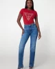 Guess Ss Cn Shıny Trıangle Tee Kadın Kırmızı T-Shirt W5RI11J1314-A51D