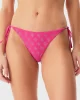 Guess Kadın Pembe 4G Taşlı Bağlamalı Bikini Altı