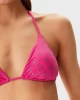 Guess Kadın Pembe 4G Taşlı Üçgen Bikini Üst
