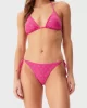 Guess Kadın Pembe 4G Taşlı Üçgen Bikini Üst