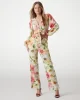 Guess Ls Colette V Neck Bow Top Kadın Çok Renkli Bluz W5GH40WG4G0-P0IY