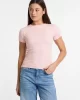 Guess jeans Gj Ss Cn Embro Slım Top Kadın Pembe T-Shirt W5GP62KA0H1-G6R4