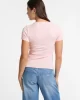 Guess jeans Gj Ss Cn Embro Slım Top Kadın Pembe T-Shirt W5GP62KA0H1-G6R4